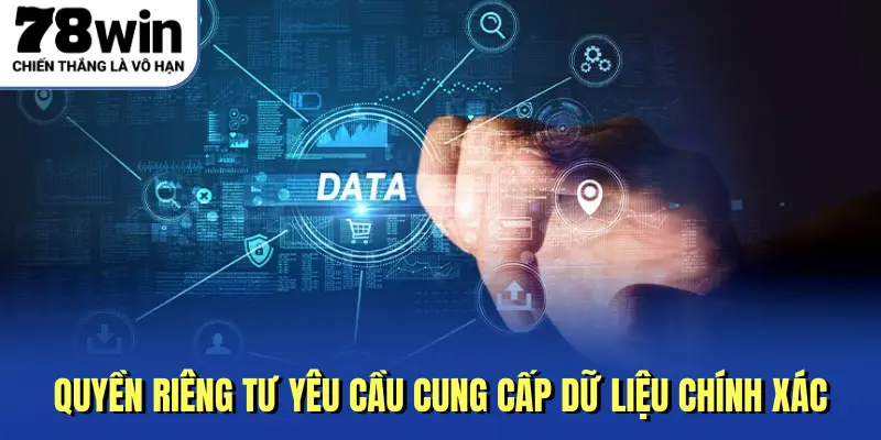 Quyền riêng tư yêu cầu cung cấp dữ liệu chính xác